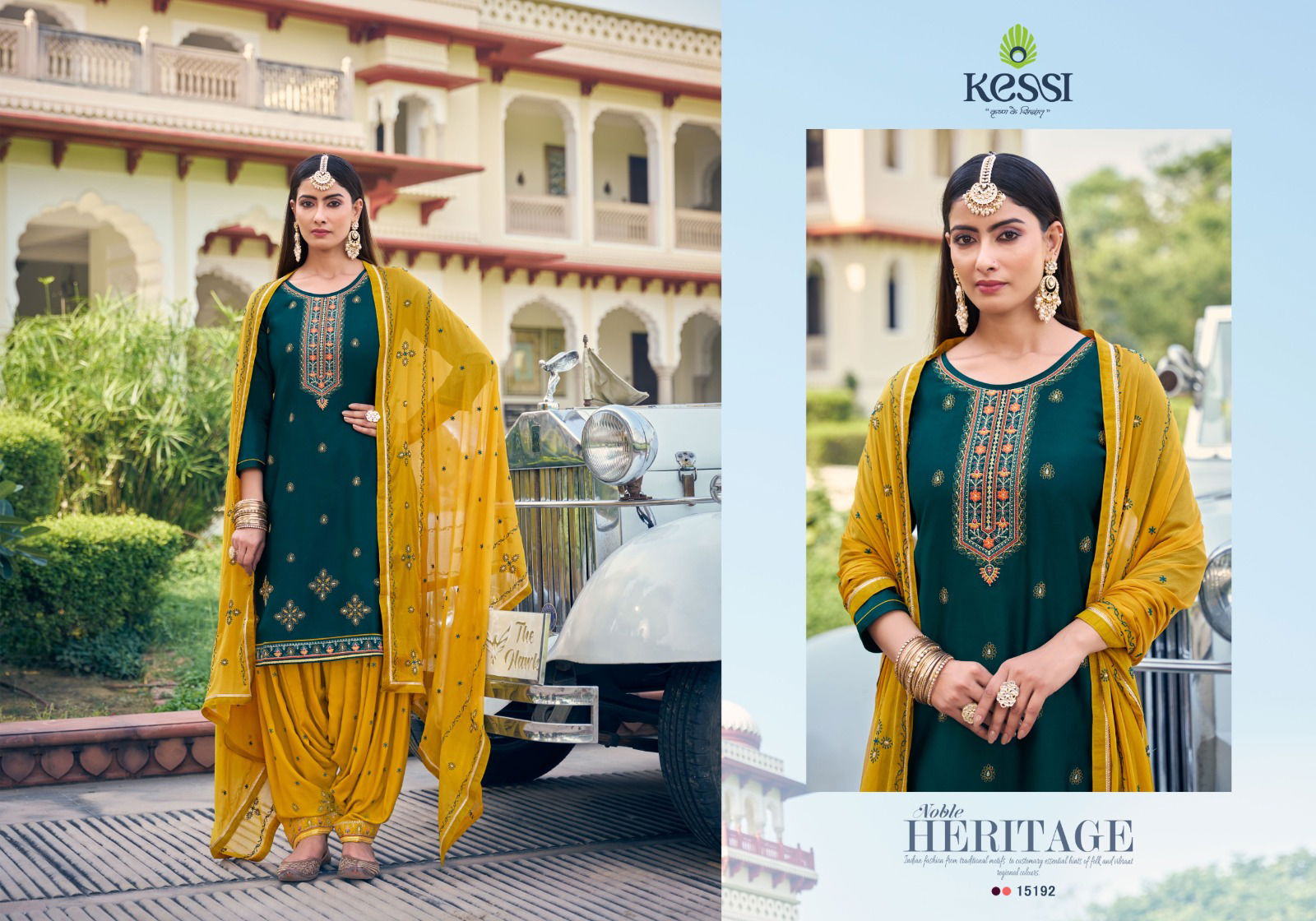 Patiala House Vol 101 By Kessi Jam Silk Cotton Punjabi Dress Material Wholesale Shop In Surat
